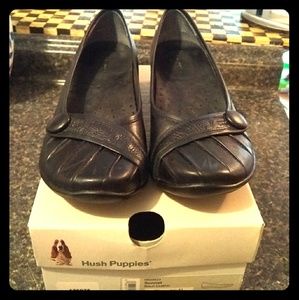 Hush Puppies, Sonnet Black Genuine Leather